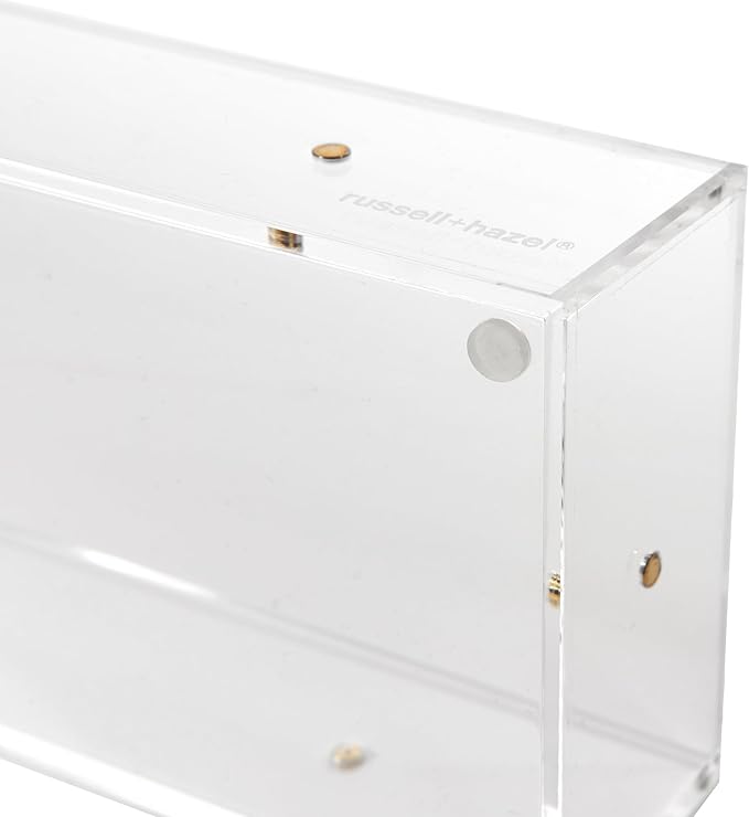 russell+hazel Long Acrylic Drawer Bloc, 9” x 3”, Desktop Organization, Clear, 1 Count, 98145