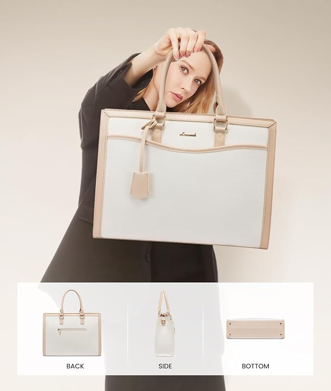 LOVEVOOK Laptop Tote Bag for Women, Office Work Bag Briefcase fit for 15.6 inch Laptop, Large Capacity Teacher Bag Handbag