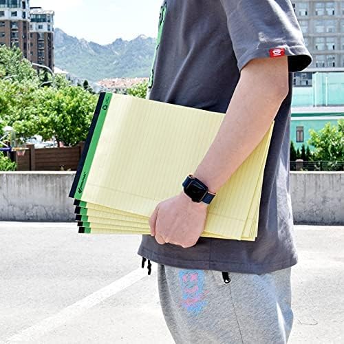 KAISA Legal Pad 14" Writing Pads, Wide Ruled 8.5"x14" Legal Pad 50sheets/Pad Perforated Recycled Paper Pads, White12pad, KSU-6641