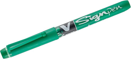 Pilot V Sign Pen Liquid Ink 2.0 mm Tip - Green Single Pen