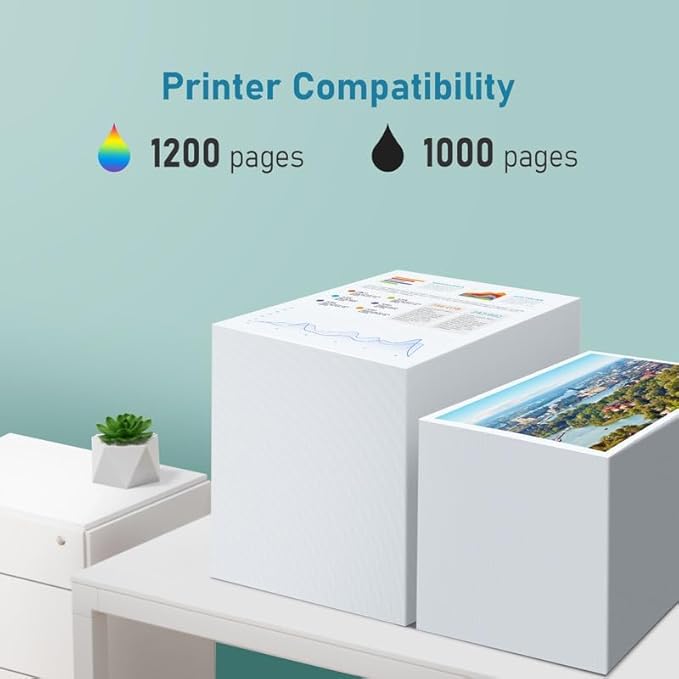 910 XL Ink Cartridges Combo Pack for HP Ink 910 XL Cartridges for HP Printers Work with Officejet Pro 8020 8028 8025 8035 Printer (BCMY 4 Pack)