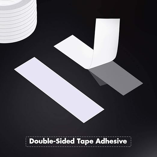 cridoz Double Sided Adhesive Tape, 9 Rolls Double-Side Craft Tape for Card Making, Scrapbooking, DIY Crafts and Office School Stationery Supplies (1/4 Inch, 25 Yards Per Rool)