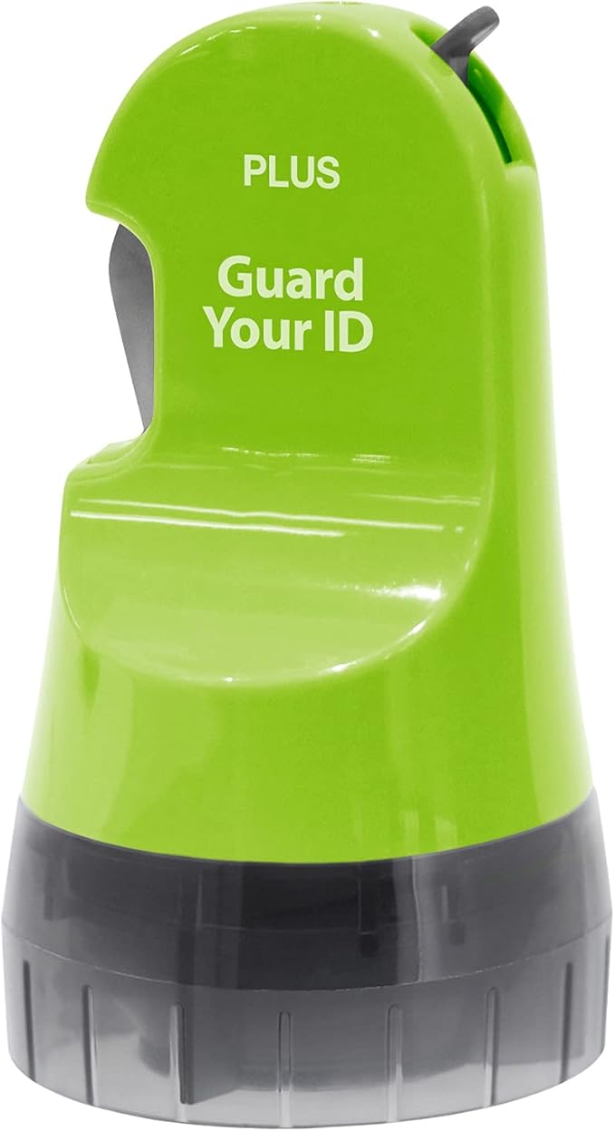 Guard Your ID 3 in 1 Wide Advanced Roller with Retractable Box & Envelope Opener and Identity Theft Prevention Security Stamp Green