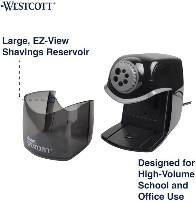 Westcott iPoint Heavy Duty Electric School Pencil Sharpener (16681)