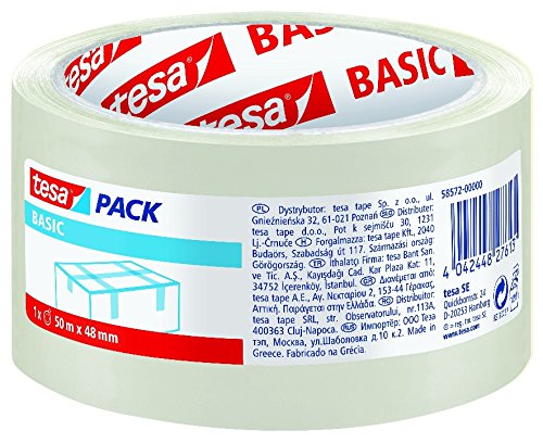tesa 58572-00000-00 50 m Polypropylene (PP) Transparent Duct Tape