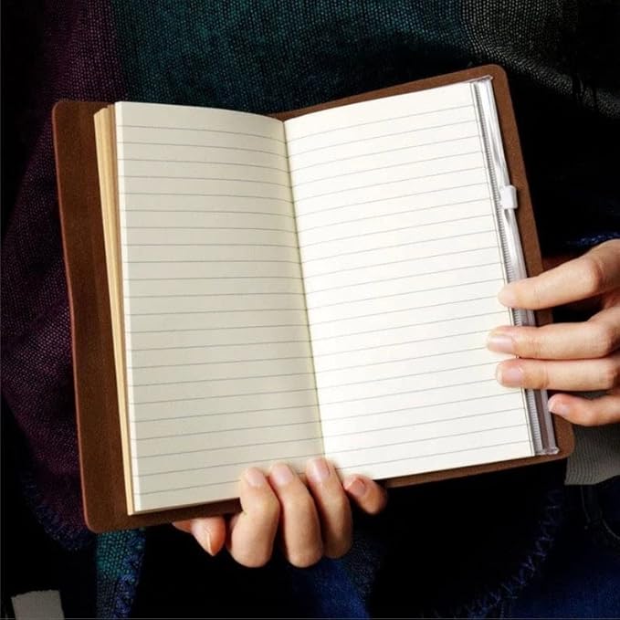 Granddaughter Birthday Gifts from Grandma Grandpa, GIFTRRY To My Granddaughter Leather Journal, 140 Page Refillable Journal, Unique Christmas Birthday Gifts for Granddaughter from Grandparents