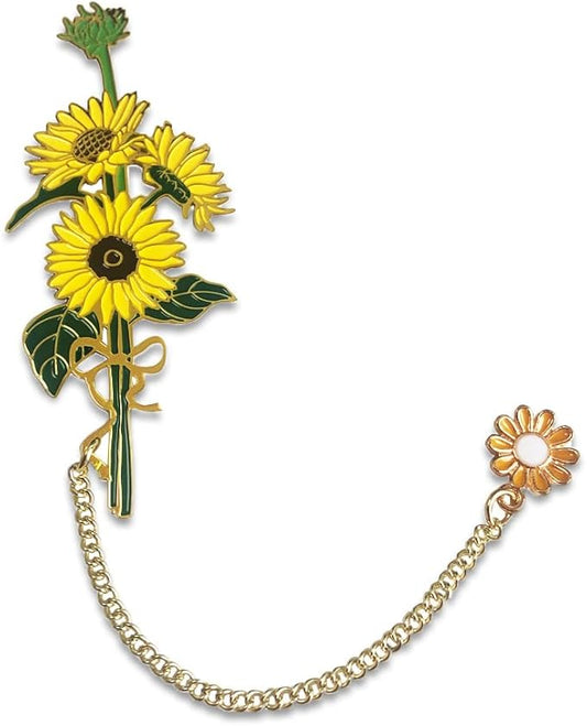 Bookmarks for Book Lovers Book Marks for Reading Women Birthday Graduation Christmas Gifts for Her Cute Metal Bookmark Book Markers Stocking Stuffers for Teens (Sunflower)