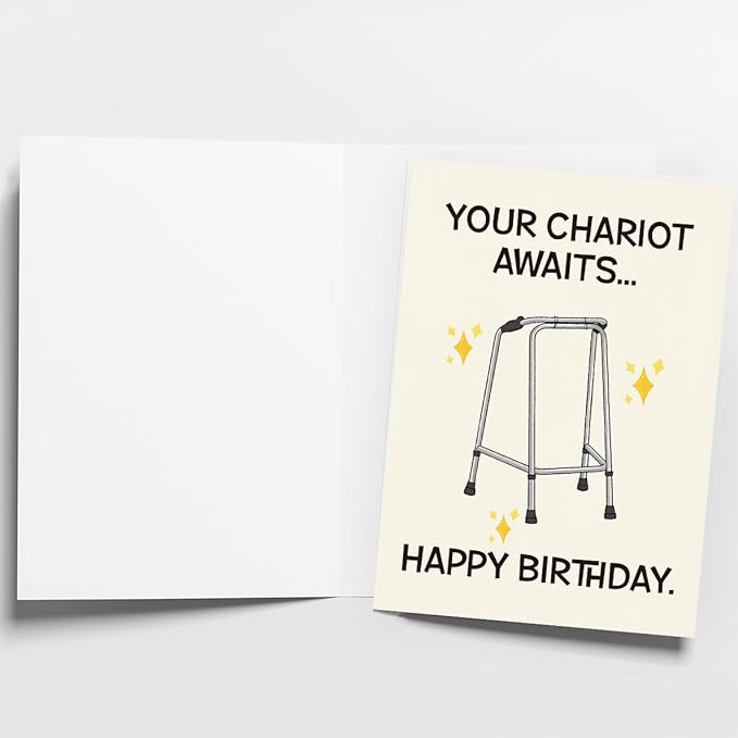 Funny Birthday Card | Funny Birthday Cards for Men, Women, Dad, Mom, Brother, Sister, Friends, Family, and Anyone | Unique Birthday Decorations & Gifts | Happy Bday Card