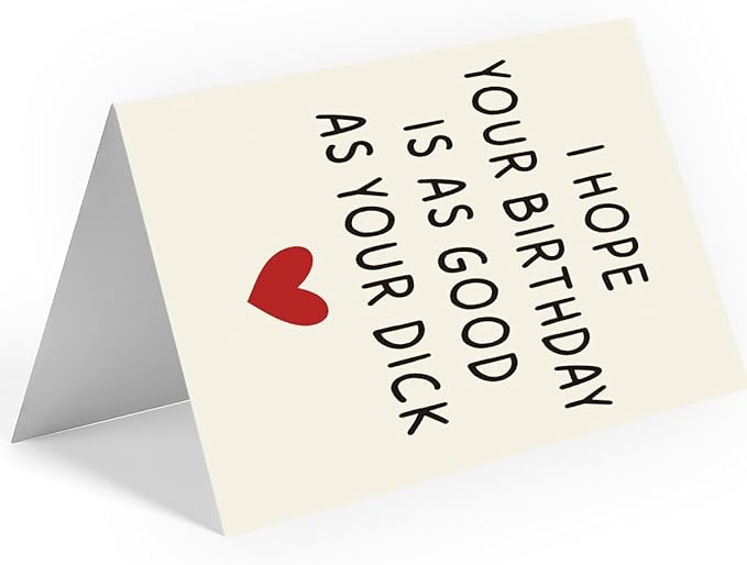 Naughty Birthday Card for Men, Husband, Boyfriend, and Him | Happy Birthday Gifts & Decorations for Men