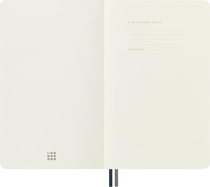 Moleskine Classic Expanded Notebook, Soft Cover, Large (5" x 8.25") Plain/Blank, Sapphire Blue, 400 Pages