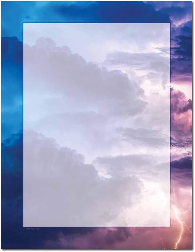 Stormy Letterhead Laser & Inkjet Printer Paper (25 Pack)