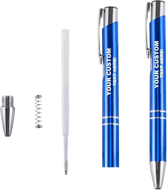 Up to 480 Pcs Personalized Pens with Name Custom Pen with Engraved Text Aluminium Black Ink Retractable Black Ballpoint Pen Customized Pens Bulk For Bussiness-Great Gift Ideas