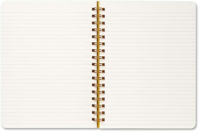 Compendium Spiral Notebook - Oh, Happy Day — A Designer Spiral Notebook with 192 Lined Pages, College Ruled, 7.5”W x 9.25”H