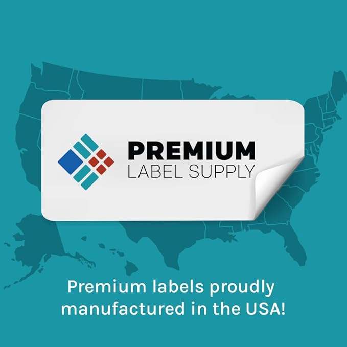 Premium Label Supply Glossy White Sticker Labels – 3" x 2" – (10 per Sheet) (Glossy White for Inkjet Only, 100 Labels)