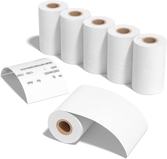 Thermal Receipt POS Cash Register Paper Rolls 2 1/4" x 50' (10 rolls) BPA Free For All 58mm Mini Thermal POS Printer
