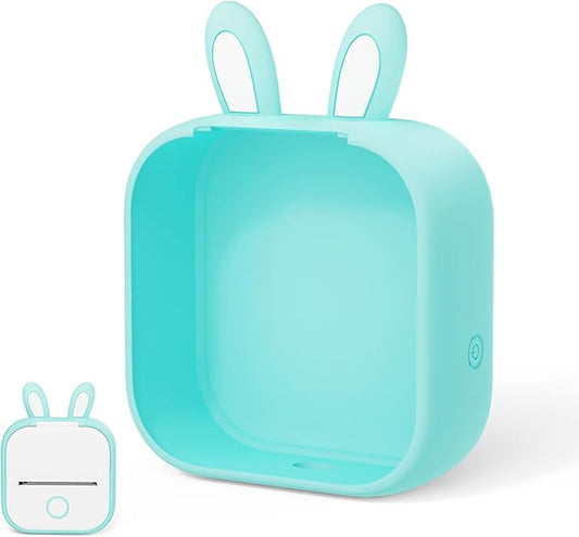 Phomemo T02 Protective Case Green- Compatible with T02 Mini Printer, Adorably Unique Design Flexible Protective Case for Gift