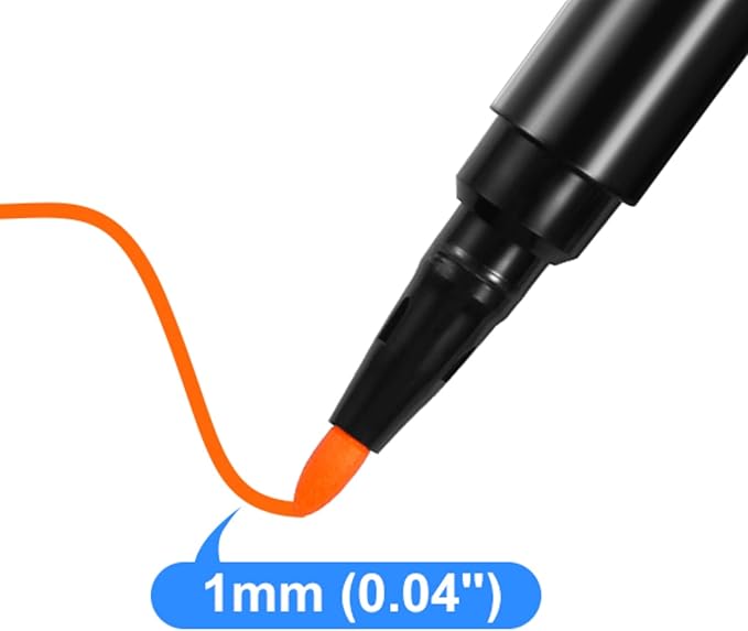 Liquid Chalk Markers for Acrylic Calendar Planning Board Clear Glass Dry Erase Board Whiteboard Window Mirror Christmas Halloween Painting, 14 Pack, 12 Vibrant Colors, 1mm Fine Points, Easy Wet Erase