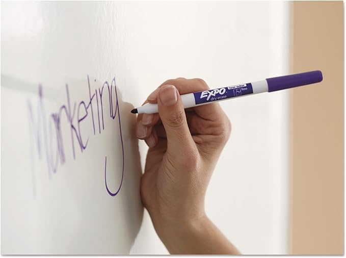 EXPO 86002 Sanford EXPO Low Odor Dry Erase Marker, Fine Point, Red, Box of 12