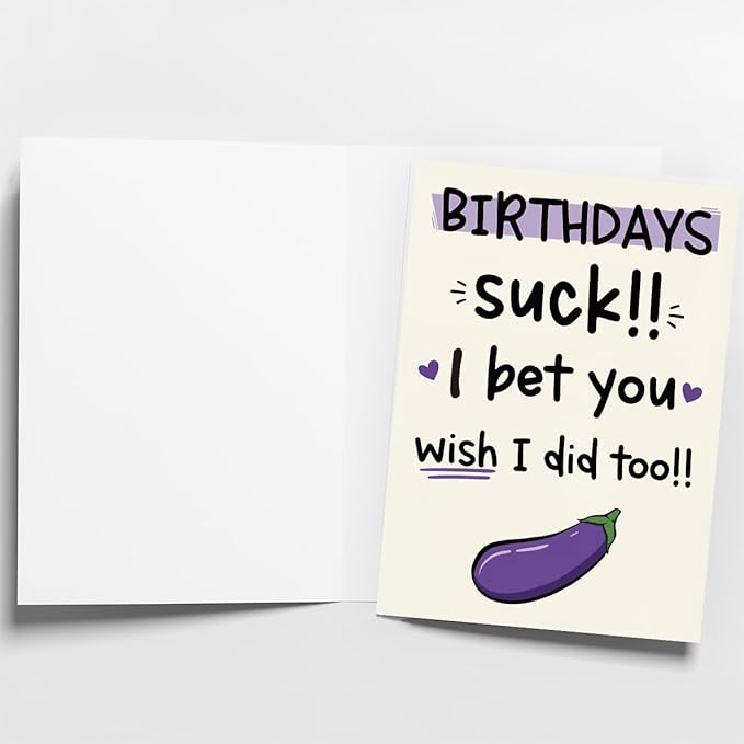 Funny Birthday Card & Gifts for Men, Husband, Boyfriend, and Him, Happy Bday Card