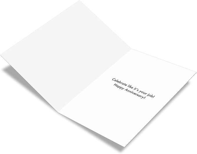 NobleWorks - Hilarious Employment Work Anniversary Card - Funny Retro Notecard for Employees, Coworker - Not Really Co-Workers C4159ANG-WA