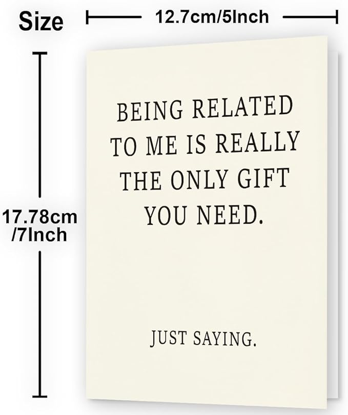 Funny Birthday Card for Brother, Sister, and Nephew | Brother Birthday Card from Sister | Sister Birthday Card from Brother | Happy Bday Card