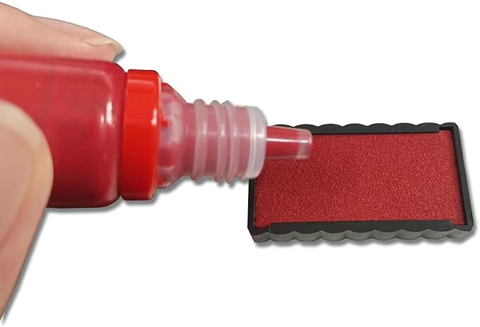 WAFJAMF Paid Message Stamp - Self-Inking Rubber Office Stamp - Red Ink-Medium