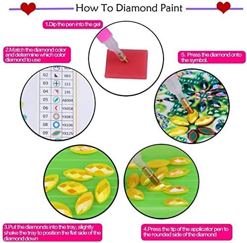 pigpigboss Morning Glory Bookmark Diamond Painting Kit 2 Pieces Diamond Painting Arts Flower Bookmark Diamond Painting Set for Adult Book Decor Bookmark Diamond Dot (21 X 6 CM)