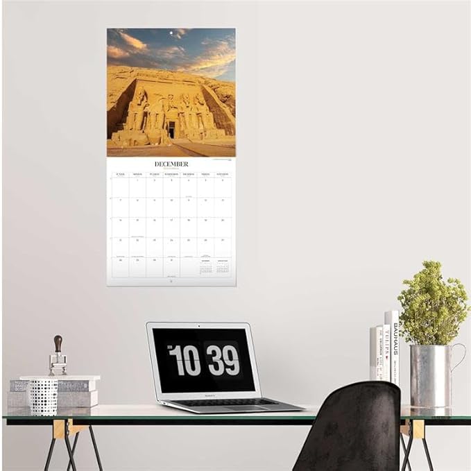Beautiful Places Wall Calendar 2025 12" x 12" FSC® Plastic Free - Starts Week On Sunday | Square Wall Calendar | Family Planner Calendar 2025 | Travel Calendar 2025
