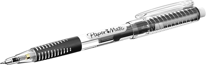 Paper Mate Clearpoint Mechanical Pencils 0.5mm, Break Resistant HB #2 Lead, School Supplies, Art Supplies, Drawing Supplies, Sketching Pencils, 2 Pencils, Black, 1 Lead Refill Set, 2 Erasers