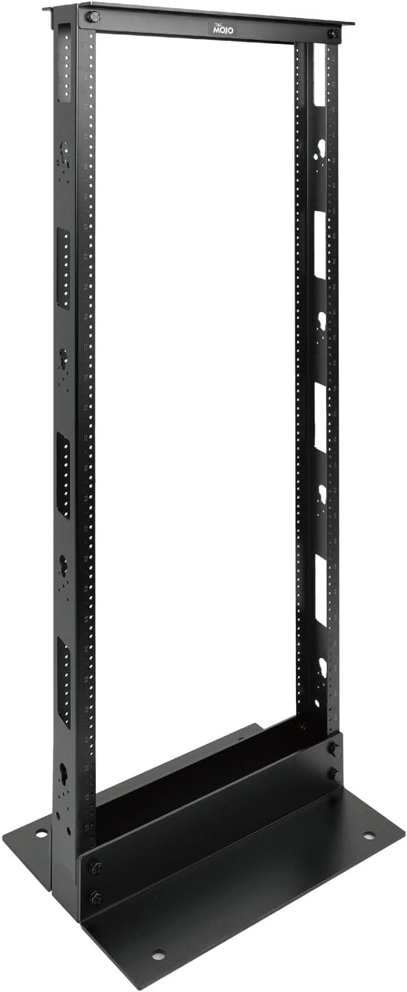 2-Post 27U Open Frame Server Rack for 19in AV/Data/IT Network Equipment,with Tapped Hole