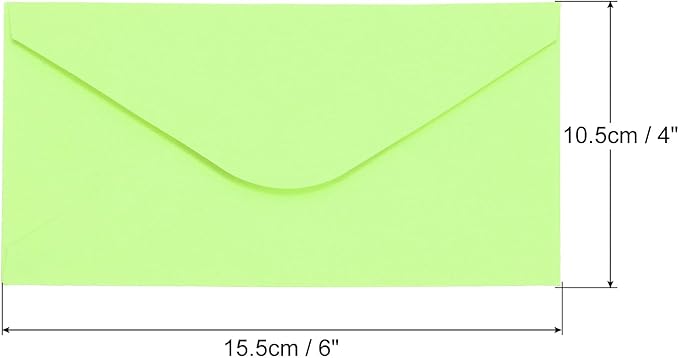 PATIKIL Mini Envelopes, 50 Pack Gift Cards Business Cards Envelope for Greeting Weddings, Light Green