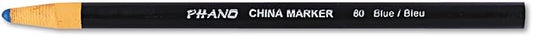 Dixon Industrial Phano Peel-Off China Marker Pencils, Blue, (00080) (Pack of 1, 12 Count Total)