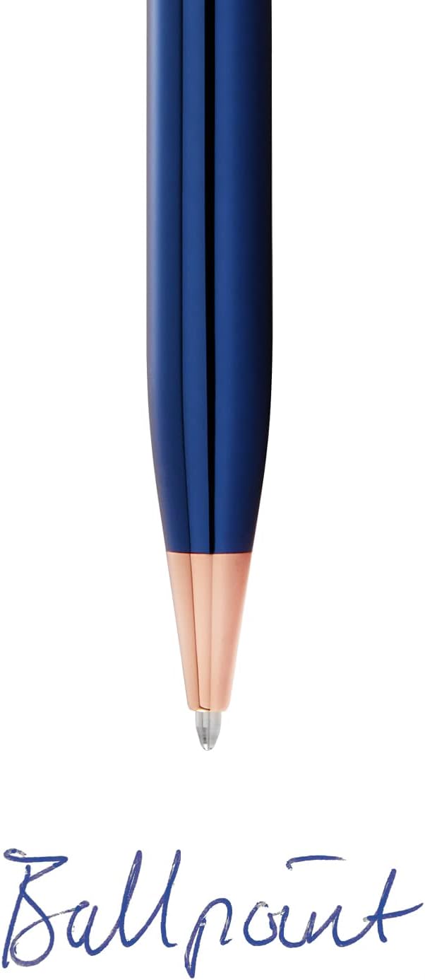 New+Cross blue medium ball-point pen refill