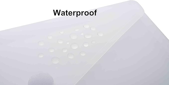 9x7 Clear Plastic Envelopes Hook Loop Closure Receipt Stickers Storage Holder 20 Pack