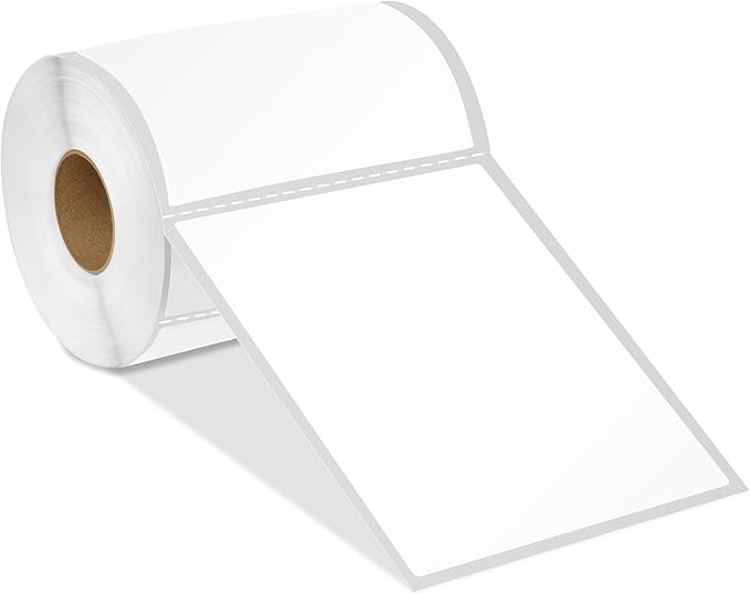 Spartan Industrial - 4" X 6" Direct Thermal Shipping Labels Compatible with Rollo, Zebra, and Other Desktop Label Printers (10 Rolls, 250/Roll)