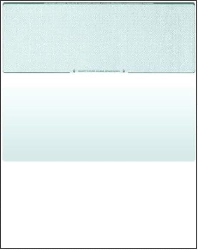 Compuchecks Check on Top Blank Check Paper - 2500 Pack, Quick-Books & Laser Printer Compatible - Security Business Checks with Voucher - 8.5" x 11" Green Diamond
