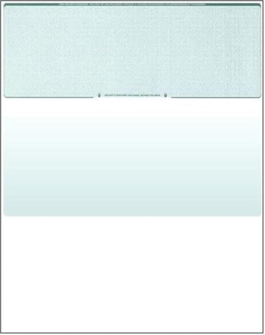 Compuchecks Blank Check Paper - 500 Pack - Computer Security Business Checks, QuickBooks & Laser Printer Compatible - Check On top, Voucher On Bottom - Check Paper Size 8 1/2-11 - Green Diamond