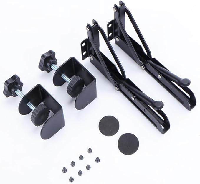 Desk Extender Support Bracket Desktop Extension Board Stand PC Keyboard Holder Arm Rest Tray Extension Plate Support Rack for Desk, 1 Set