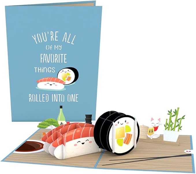 Lovepop Everyday Pop-Up Card for Her, Him, Girls, Boys - 3D Love Greeting Cards - Favorite Things - 5" x 7" - Blank Note Card & Envelope Included