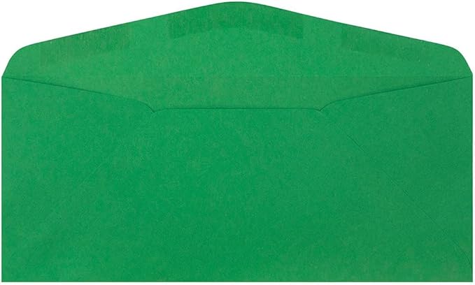 JAM PAPER #9 Business Colored Envelopes - 3 7/8 x 8 7/8 - Green Recycled - 50/Pack