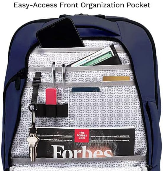 Knack Small Series 2 Laptop Backpack Fits up to 16 Inch Laptops - Knack Bags Carry-On Backpack, TSA Approved, Expandable Travel Backpacks With 2 Day Outfit Capacity, Evening Blue