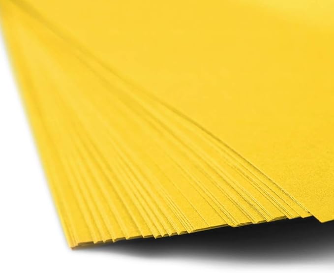 JAM PAPER Colored 24lb Paper - 90 gsm - 8.5 x 11 - Yellow Recycled - 500 Sheets/Ream