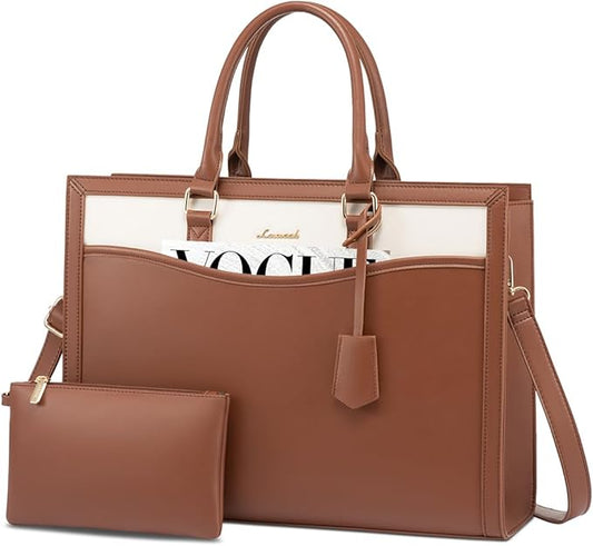 LOVEVOOK Laptop Tote Bag for Women, Office Work Bag Briefcase fit for 15.6 inch Laptop, Large Capacity Teacher Bag Handbag