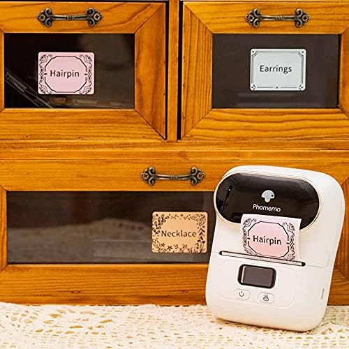 Phomemo Sticker Label M110/M221/M220/M120/M200/M150/M250/M260 Pink Label- 1.57"x1.18"(40x30mm) Thermal Label for Small Business, Home, Office, 230 Labels/Roll