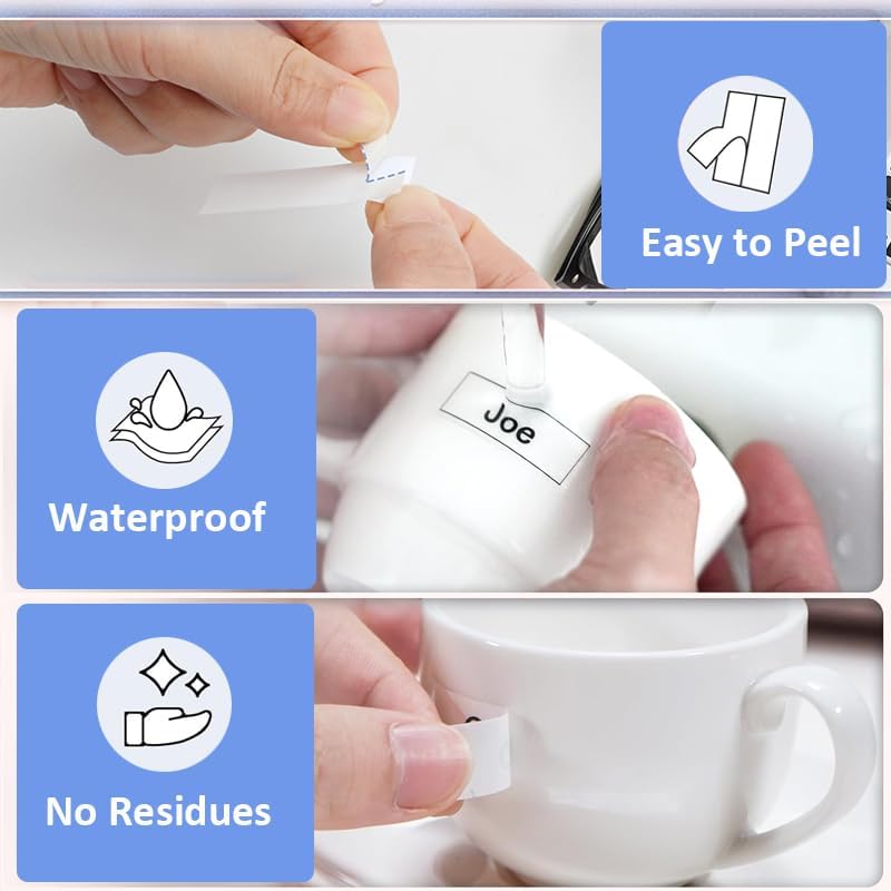 5 Pack M-K231 M Tape 12mm Compatible with M-K231s Brother Label Tape Black on White 0.47 Inch for P Touch PT-M95 PT95 PT65 PT-65 PT70 PT85 PT90 Label Maker Tape Refill