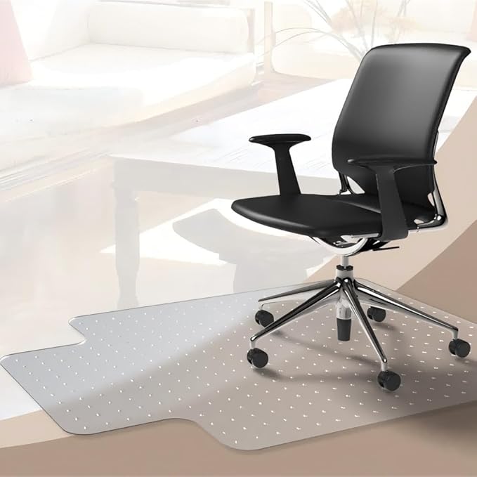 Office Chair Mat for Carpet with Studs, Desk Chair Mat for Carpeted Floor,Floor Mat for Carpet Office Chair,Plastic Carpet Chair Mat Floor Protector (36"x48"-Convex)