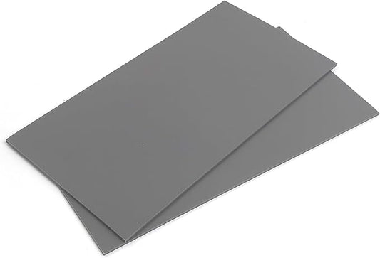 Falling in Art 6 * 12 Linoleum Carving Blocks, 2 Pack Soft Stamp Rubber Blocks for Crafts and Artists Printmaking, Gray,1/8" Thick