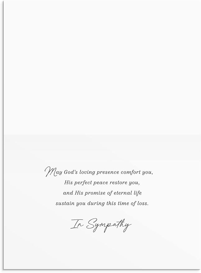 DaySpring - Sympathy - Blessed are Those Who Mourn - 4 Nature Landscape Design Assortment with Scripture - 12 Sympathy Boxed Cards & Envelopes (U0060)