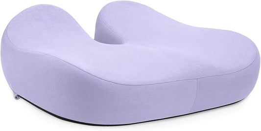 Seat Cushions for Office Chairs - Pressure Relief Seat Cushion - Car Seat Cushions for Pressure Relief, Tailbone Pain, Sciatica & Back Pain Relief for Office Chairs (Light Purple-U Shape)