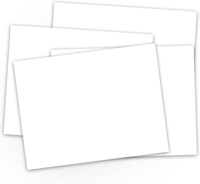 School Smart Railroad Board, 22 x 28 Inches, 4-Ply, White, Pack of 25